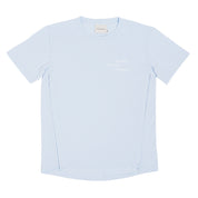 Photo du tee-shirt d'allaitement Marée haute marée basse à plat sur fond blanc.